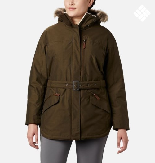 Women's Columbia Carson Pass II Jackets Dark Brown | Plus Size CA-F4830